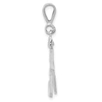 FJC Finejewelers 14 kt White Gold Medium Polished Number 53 Charm