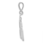 FJC Finejewelers 14 kt White Gold Medium Polished Number 86 Charm