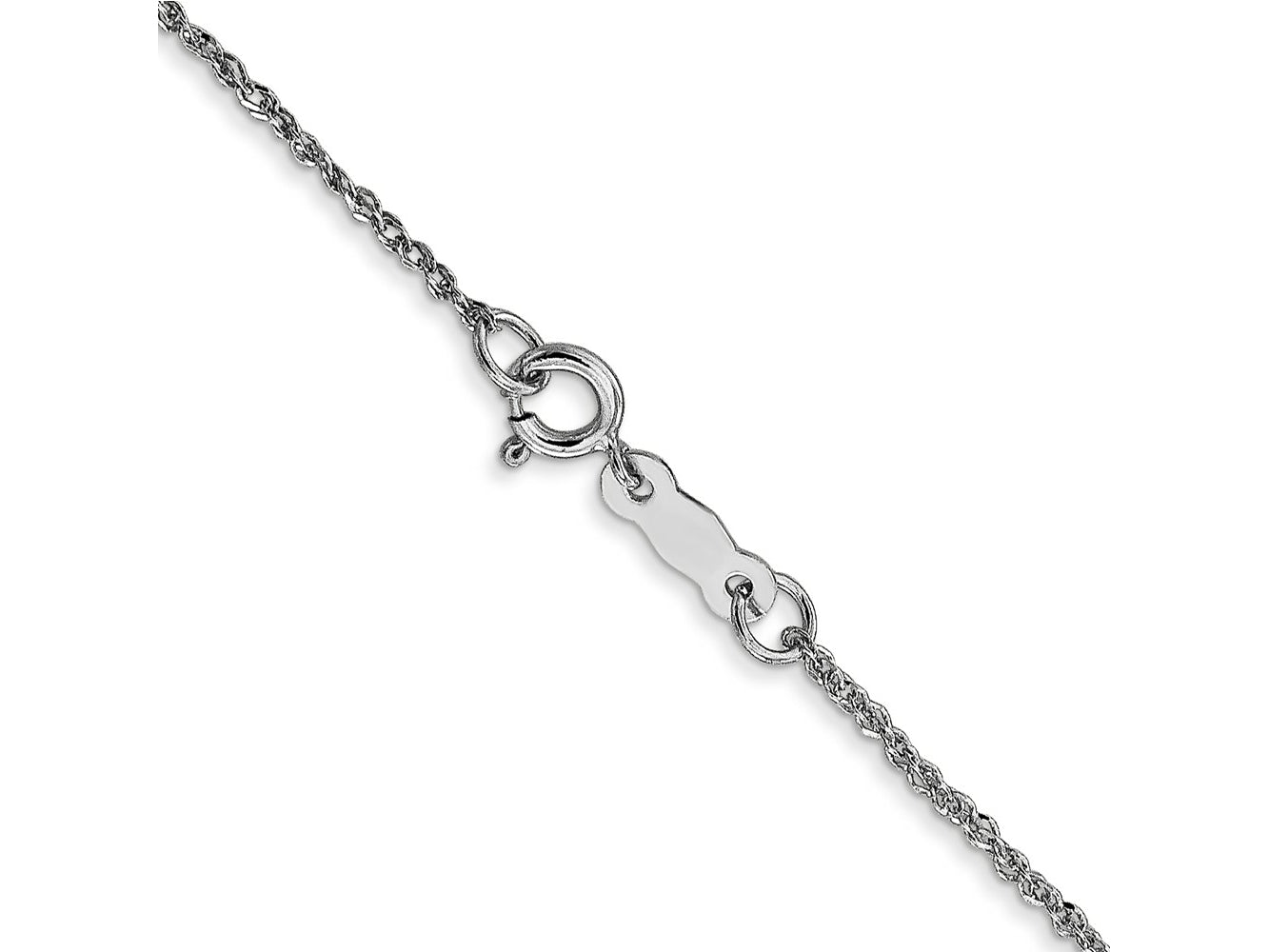 FJC Finejewelers 14 kt White Gold Ropa Chain 22 Inches x 1.1 mm