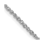FJC Finejewelers 14 kt White Gold Ropa Chain 22 Inches x 1.7 mm