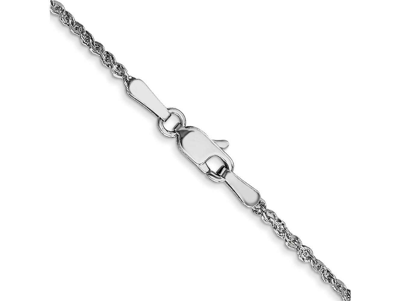 FJC Finejewelers 14 kt White Gold Ropa Chain 22 Inches x 1.7 mm