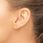 FJC Finejewelers 14 kt Yellow Gold Polished Ball Post Earrings 3 x 3 mm