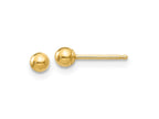 FJC Finejewelers 14 kt Yellow Gold Polished Ball Post Earrings 3 x 3 mm