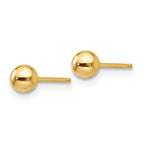 FJC Finejewelers 14 kt Yellow Gold Polished Ball Post Earrings 4 x 4 mm