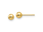 FJC Finejewelers 14 kt Yellow Gold Polished Ball Post Earrings 4 x 4 mm