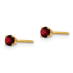 FJC Finejewelers 14 kt Yellow Gold Stud January/Garnet Post Earrings 3 x 3 mm