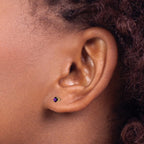 FJC Finejewelers 14 kt Yellow Gold Stud February/Amethyst Post Earrings 3 x 3 mm