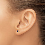FJC Finejewelers 14 kt Yellow Gold Stud September/Sapphire Post Earrings 3 x 3 mm