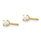 FJC Finejewelers 14 kt Yellow Gold Stud October/Opal Post Earrings 3 x 3 mm
