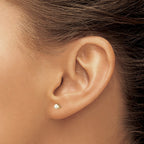 FJC Finejewelers 14 kt Yellow Gold Stud October/Opal Post Earrings 3 x 3 mm
