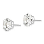 FJC Finejewelers 14 kt White Gold Stud 10mm Round CZ Post Earrings