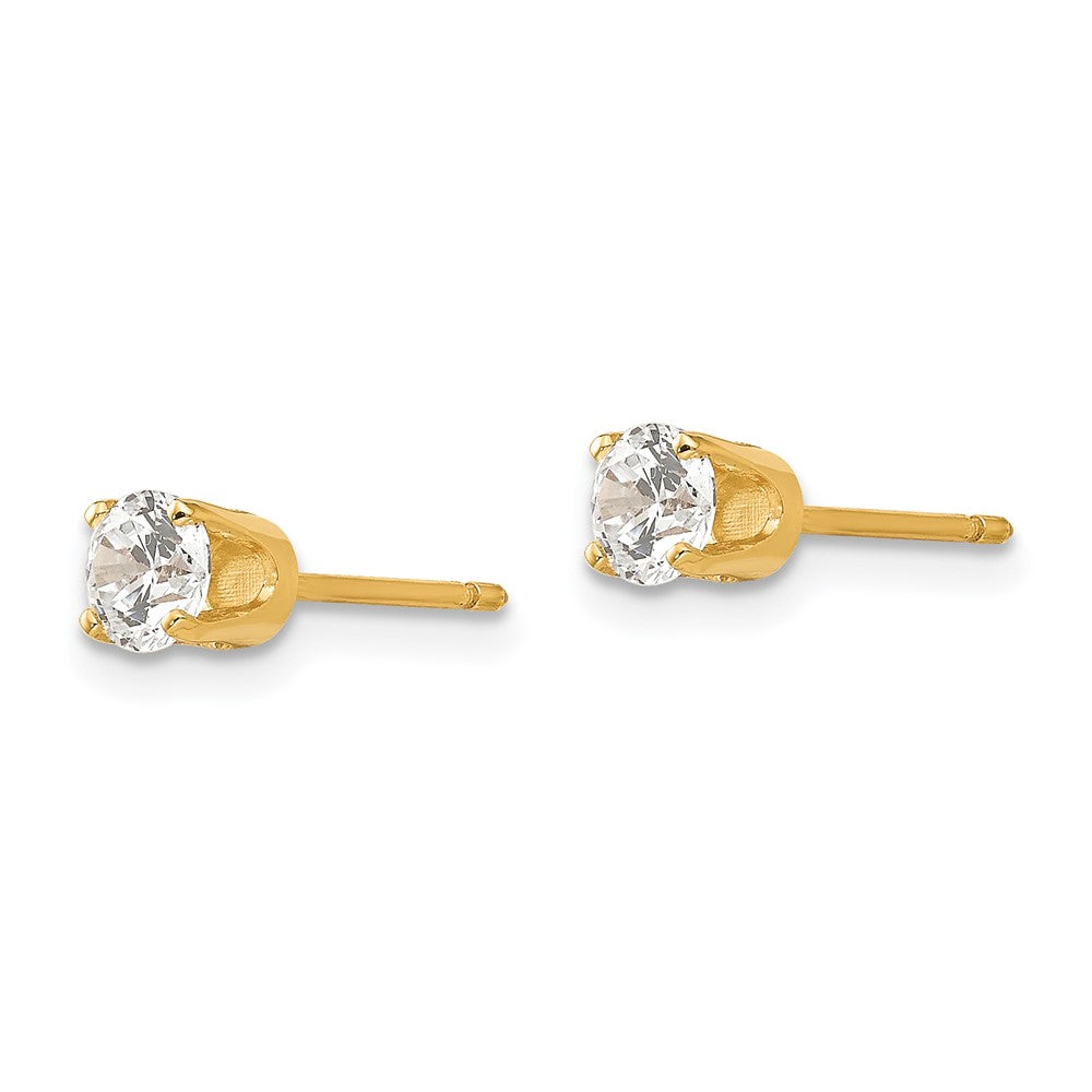 FJC Finejewelers 14 kt Yellow Gold Stud CZ stud earrings 5 x 4 mm