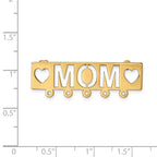 FJC Finejewelers 14 kt Yellow Gold Pin Polished Mom Pin 12 x 38 mm