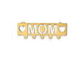 FJC Finejewelers 14 kt Yellow Gold Pin Polished Mom Pin 12 x 38 mm