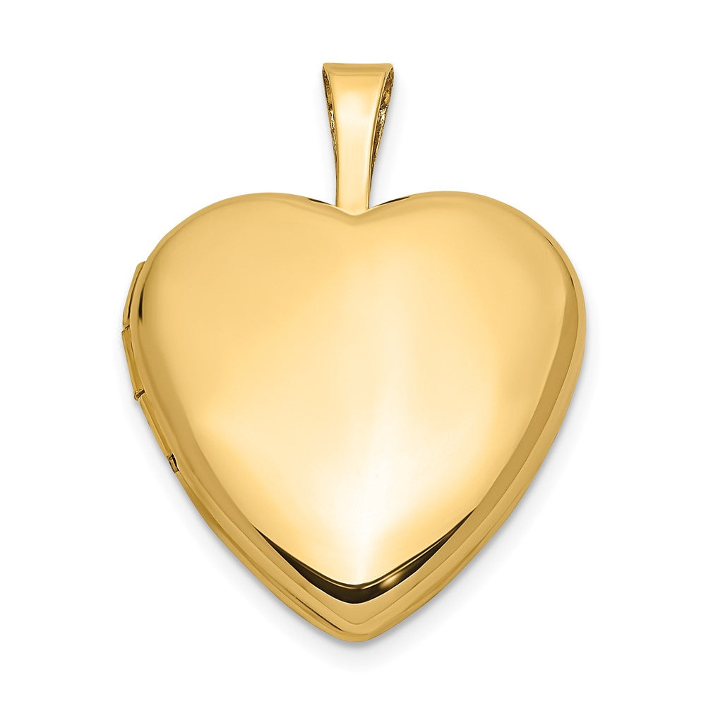FJC Finejewelers 14 kt Yellow Gold Heart Charm Locket 16 x 16 mm