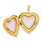 FJC Finejewelers 14 kt Yellow Gold Heart Charm Locket 16 x 16 mm