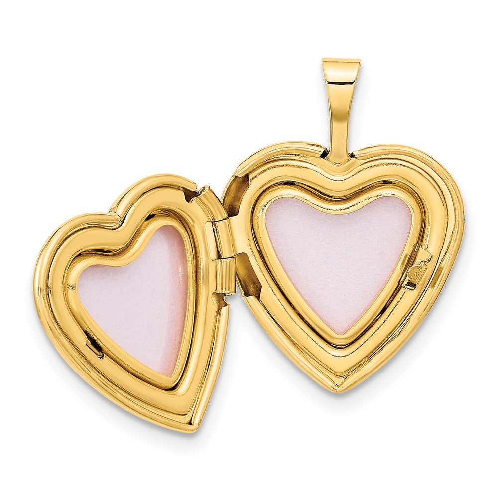 FJC Finejewelers 14 kt Yellow Gold Heart Charm Locket 16 x 16 mm