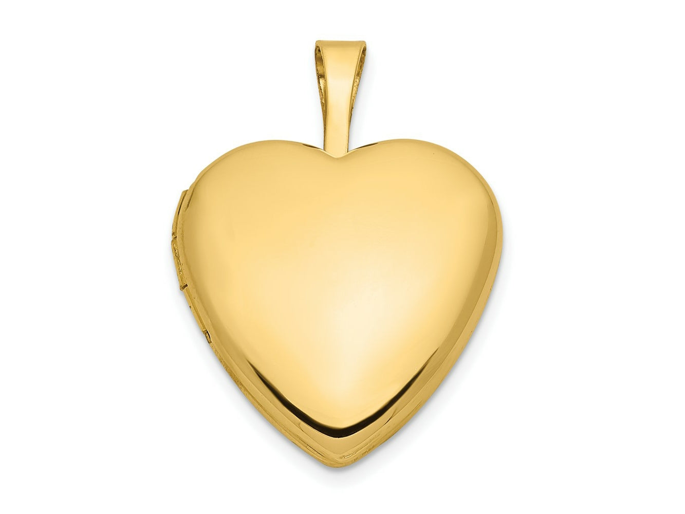 FJC Finejewelers 14 kt Yellow Gold Heart Charm Locket 16 x 16 mm