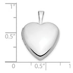 FJC Finejewelers 14 kt White Gold Heart Locket Charm 21 mm x 16 mm