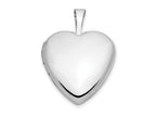 FJC Finejewelers 14 kt White Gold Heart Locket Charm 21 mm x 16 mm