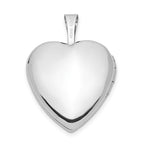 FJC Finejewelers 14 kt White Gold Satin I LOVE YOU Heart Locket Charm 21 mm x 16 mm