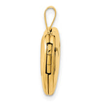 FJC Finejewelers 14 kt Yellow Gold Double Hearts Charm Locket 21 x 16 mm