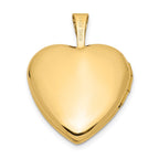 FJC Finejewelers 14 kt Yellow Gold Double Hearts Charm Locket 21 x 16 mm
