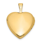 FJC Finejewelers 14 kt Yellow Gold with Enamel Floral Cross Heart Locket 21 x 16 mm