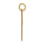 FJC Finejewelers 14 kt Yellow Gold Laser Designed Cross Charm 26 x 13 mm