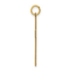 FJC Finejewelers 14 kt Yellow Gold Laser Designed Ichthus Cross Charm 31 x 17 mm