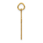 FJC Finejewelers 14 kt Yellow Gold Laser Designed Cross Charm 27 x 13 mm