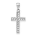 FJC Finejewelers 14 kt White Gold  Cross Charm 25 mm x 12 mm