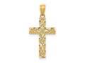 FJC Finejewelers 14 kt Yellow Gold Cross Charm 27 x 13 mm