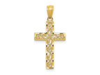 FJC Finejewelers 14 kt Yellow Gold Cross Charm 27 x 13 mm