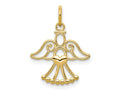 FJC Finejewelers 14 kt Yellow Gold Angel Charm 22 x 17 mm