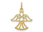 FJC Finejewelers 14 kt Yellow Gold Angel Charm 22 x 17 mm