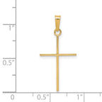 FJC Finejewelers 14 kt Yellow Gold Cross Charm 30 x 14 mm