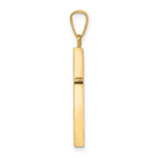 FJC Finejewelers 14 kt Yellow Gold Cross Charm 30 x 14 mm