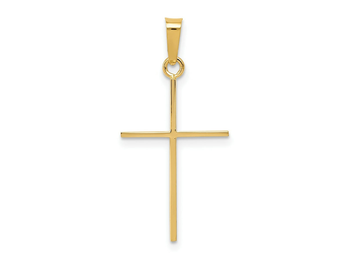 FJC Finejewelers 14 kt Yellow Gold Cross Charm 30 x 14 mm