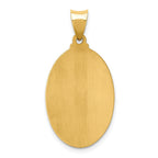 FJC Finejewelers 14 kt Yellow Gold Polished and Satin St Jude Thaddeus Medal Hollow Charm 31 x 16 mm