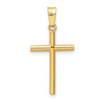 FJC Finejewelers 14 kt Yellow Gold Polished Cross Charm 25 x 12 mm