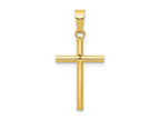 FJC Finejewelers 14 kt Yellow Gold Polished Cross Charm 25 x 12 mm