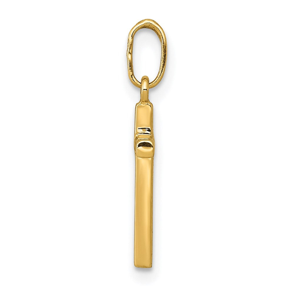FJC Finejewelers 14 kt Yellow Gold Polished Cross Charm 21 mm