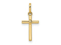 FJC Finejewelers 14 kt Yellow Gold Polished Cross Charm 21 mm
