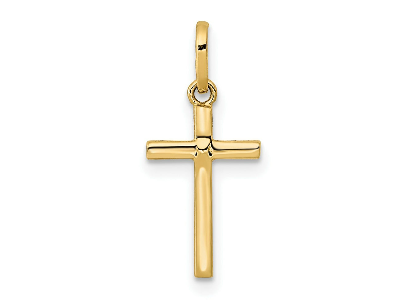 FJC Finejewelers 14 kt Yellow Gold Polished Cross Charm 21 mm
