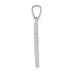 FJC Finejewelers 14 kt White Gold Polished Latin Cross Charm 26 mm x 15 mm
