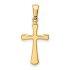 FJC Finejewelers 14 kt Yellow Gold Polished Cross Charm 25 x 12 mm