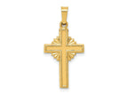 FJC Finejewelers 14 kt Yellow Gold Polished Celtic Cross Charm 27 x 13 mm