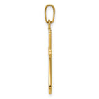 FJC Finejewelers 14 kt Yellow Gold Polished Cross Charm 28 x 12 mm