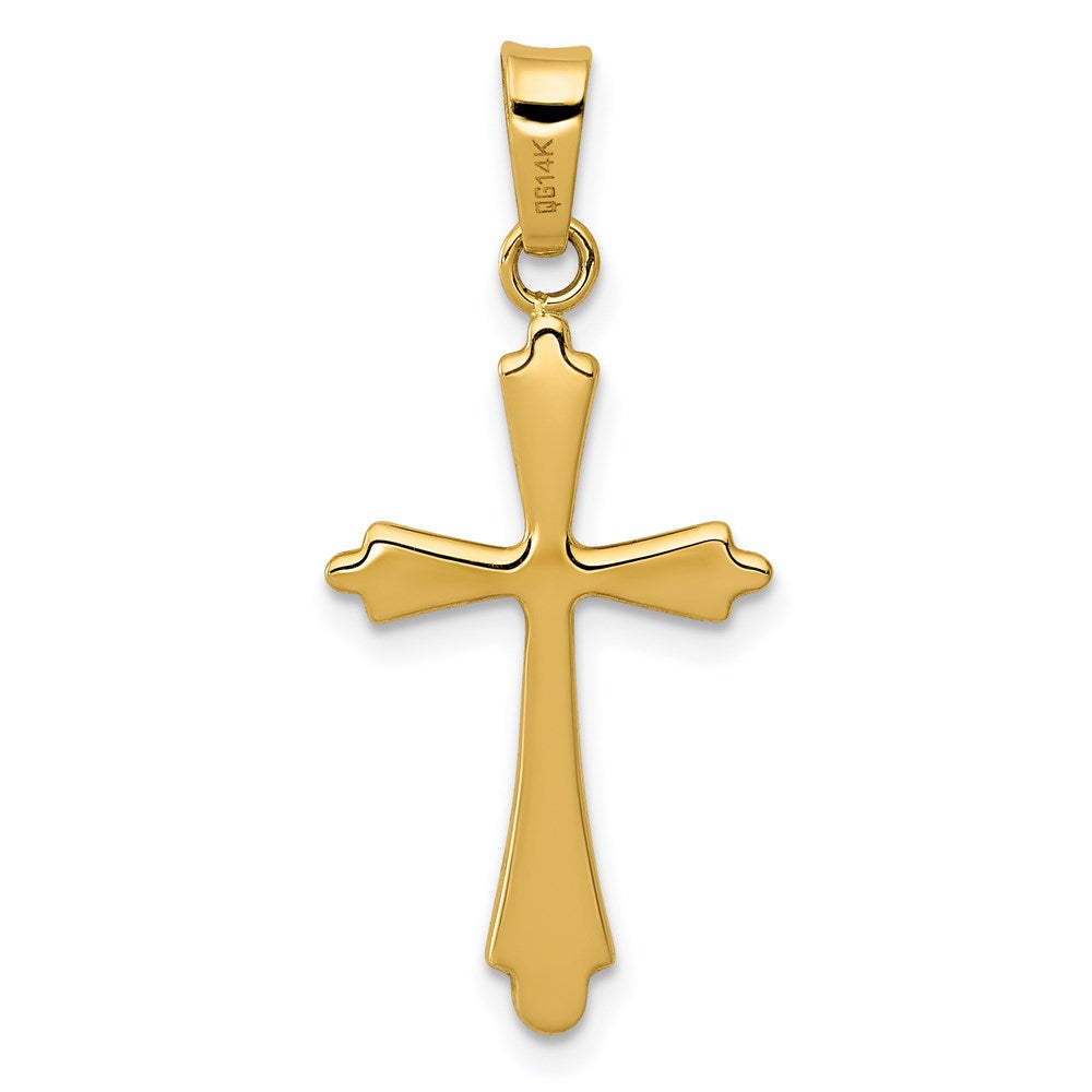 FJC Finejewelers 14 kt Yellow Gold Polished Cross Charm 28 x 12 mm